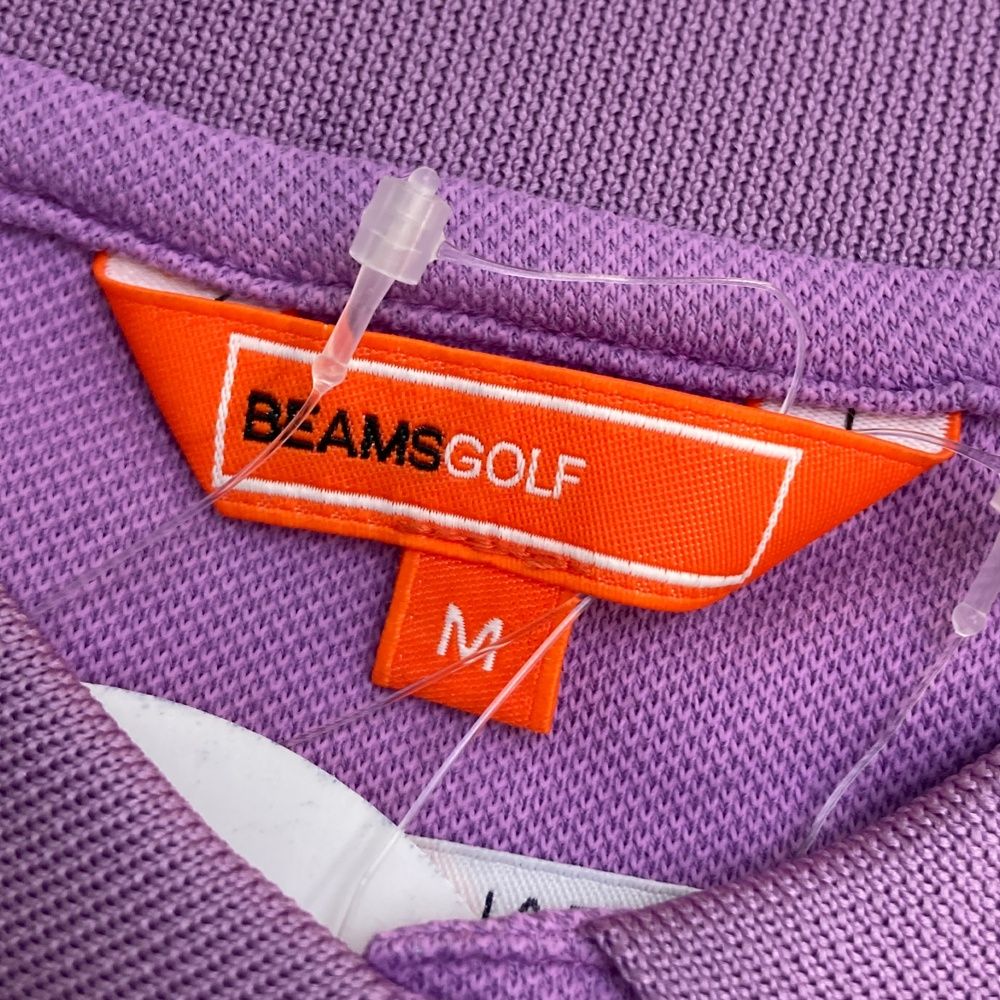 サイズ：M BEAMS GOLF ビームスゴルフ  半袖ポロシャツ  パープル系 [240101477092] ゴルフウェア レディース ストスト サイズ：M BEAMS GOLF ビームスゴルフ 半袖ポロシャツ パープル