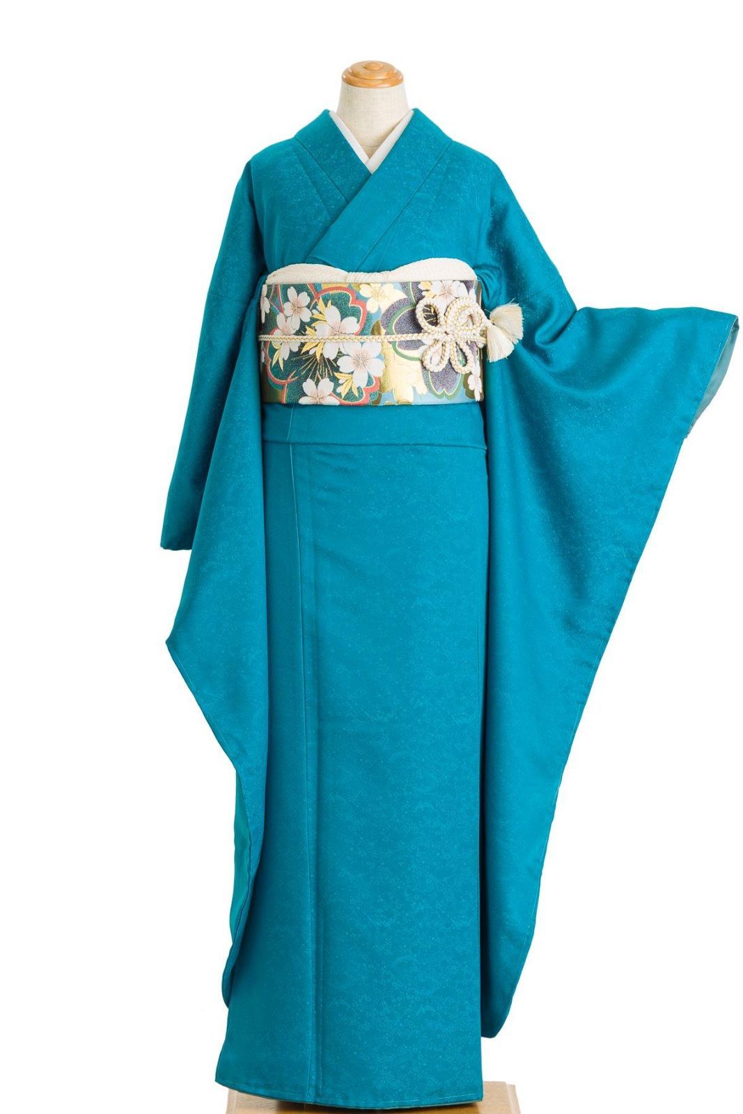 桐屋翠山工房 振袖 作家もの 辻ヶ花 絞り たたき染 成人式 着物 093a d