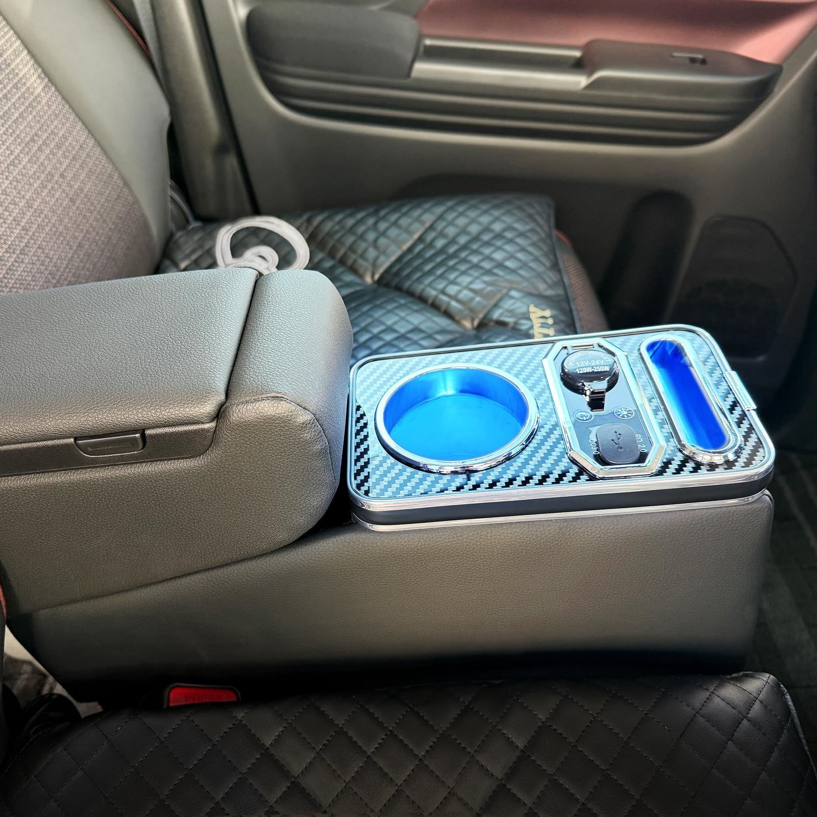 Model 改良型 CEMOFE スペーシア コンソールボックス スペーシアカスタム アームレスト MK54S MK94S アクセサリー Spacia|Spacia Custom コンソールボックス 2025年11月? 7色変換 明るさ調整 Type-C