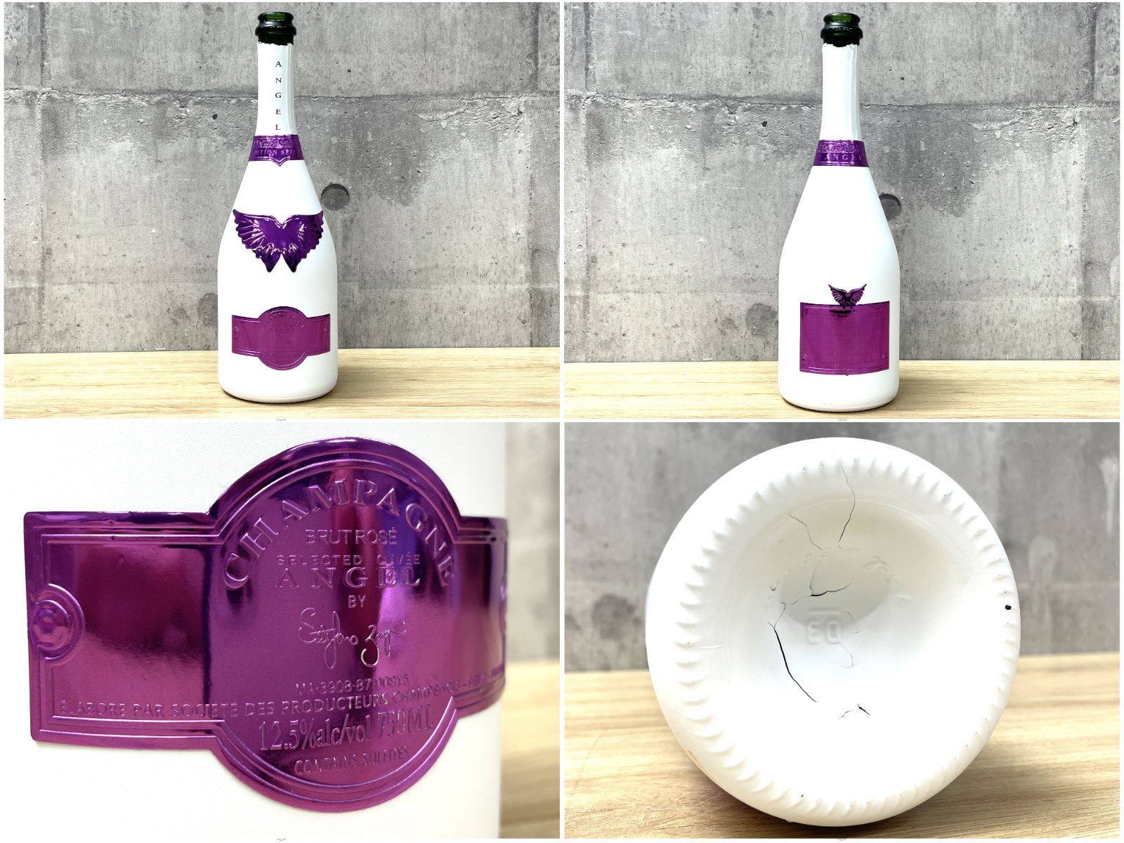 F-06001 ANGEL CHAMPAGNE NV Brut Rose White -VALENTINE EDITION