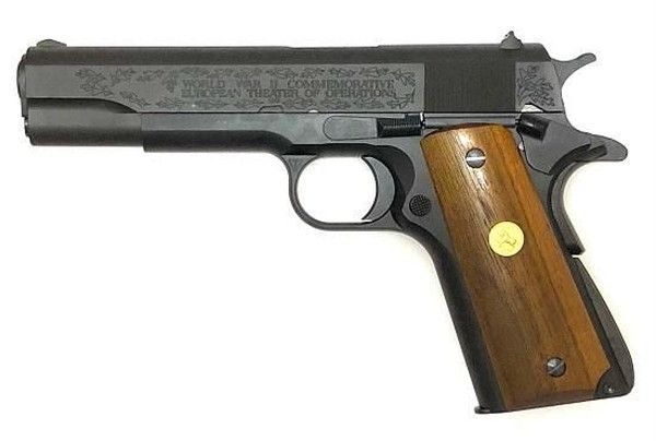 CAW TANIKOBAコラボモデル GM-7.5 M1911A1 ミリタリーブラック WW2ヨーロッパ記念モデル モデルガン 完成品 佐川急便