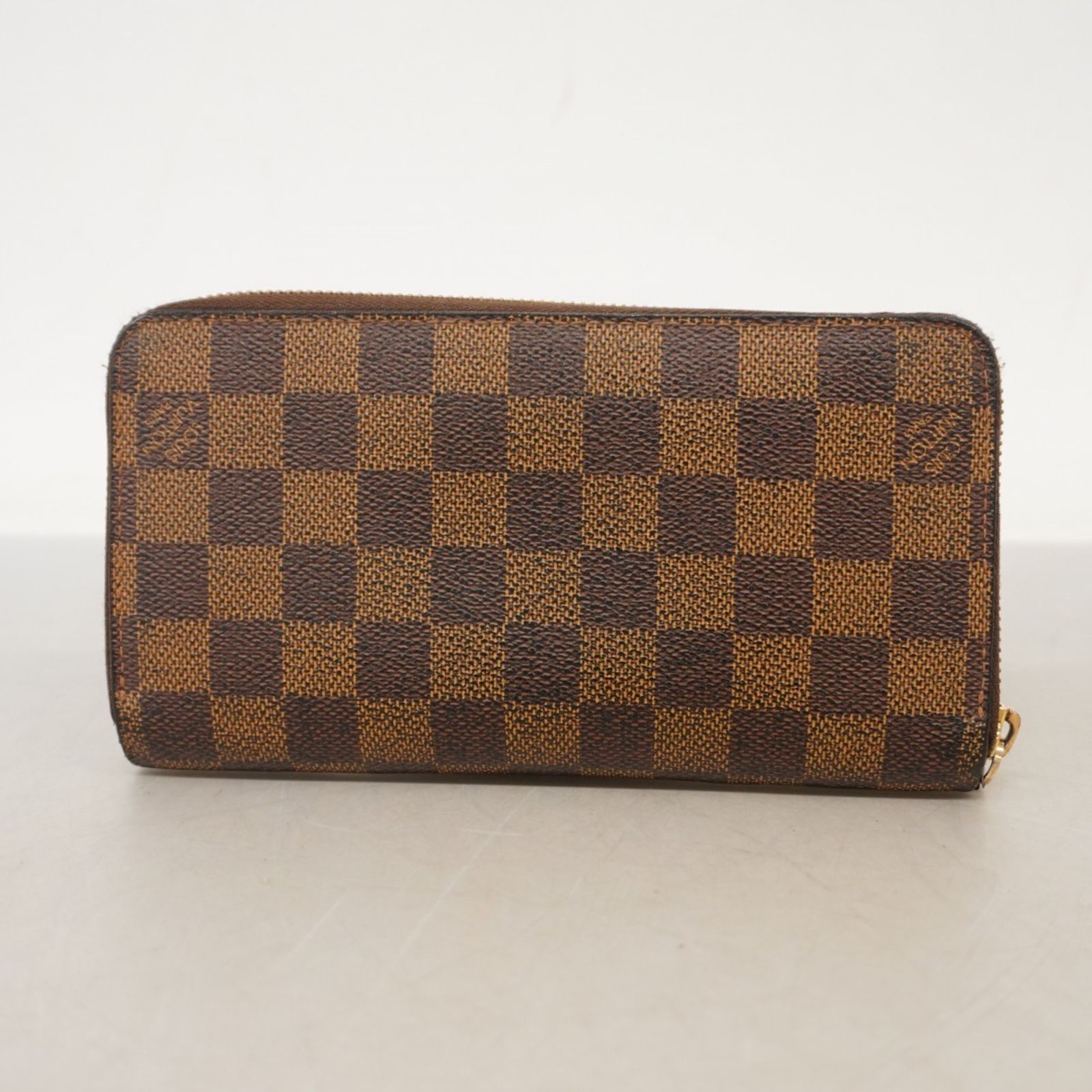 【美品】ルイヴィトン＊ダミエ エベヌ ジッピーウォレットN60015 ルイ・ヴィトン(Louis Vuitton) ルイ・ヴィトン 長財布 ダミエ