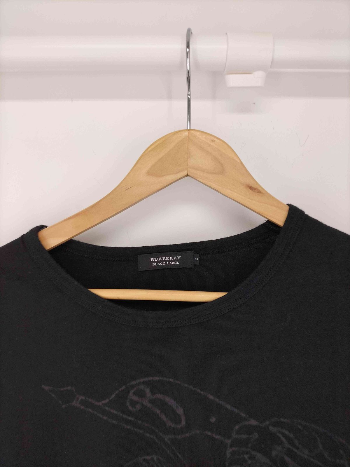 BURBERRY トリコロールポロシャツ ブラック 6A7F8888-41F3-4CE5-971B-