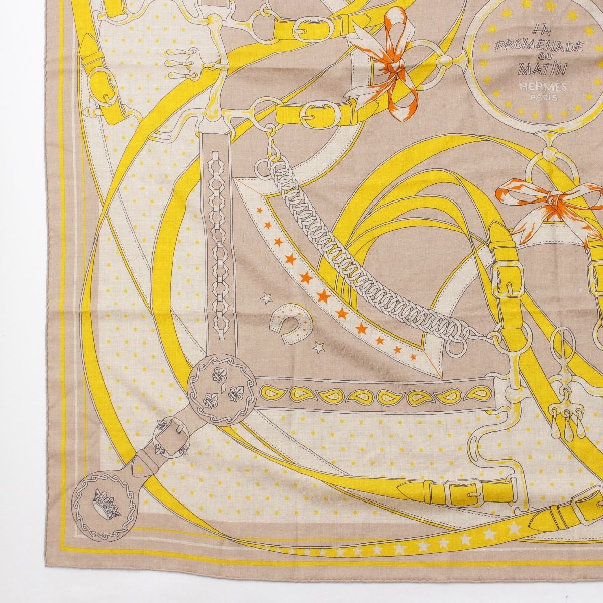 HERMES エルメス カレジェアン ダブルフェイス 朝の散歩 未使用品 カレ