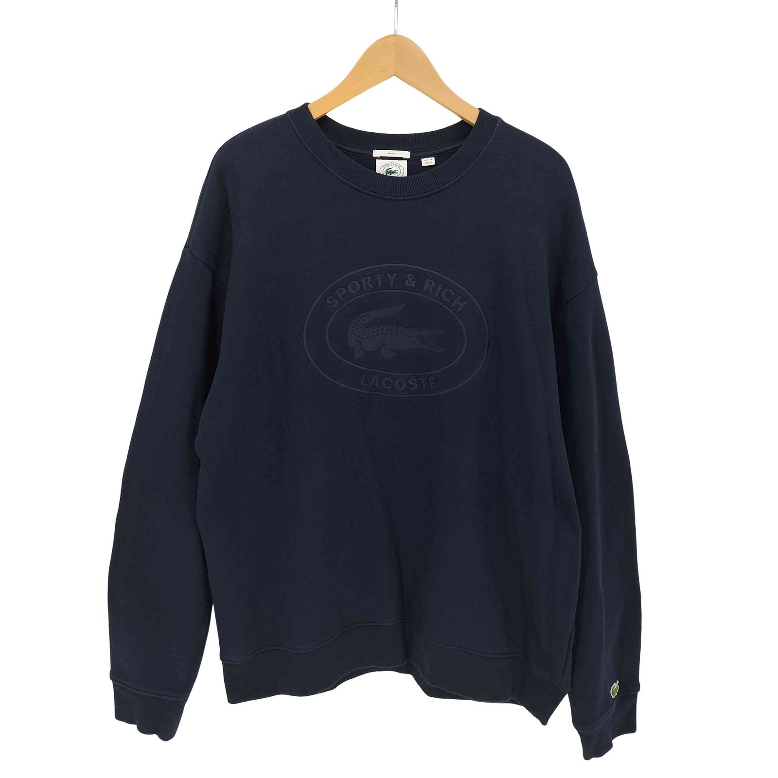 スポーティーアンドリッチ SPORTY＆ RICH Embroidered Sweatshirt エンボスロゴ スウェット シャツ メンズ import：L 