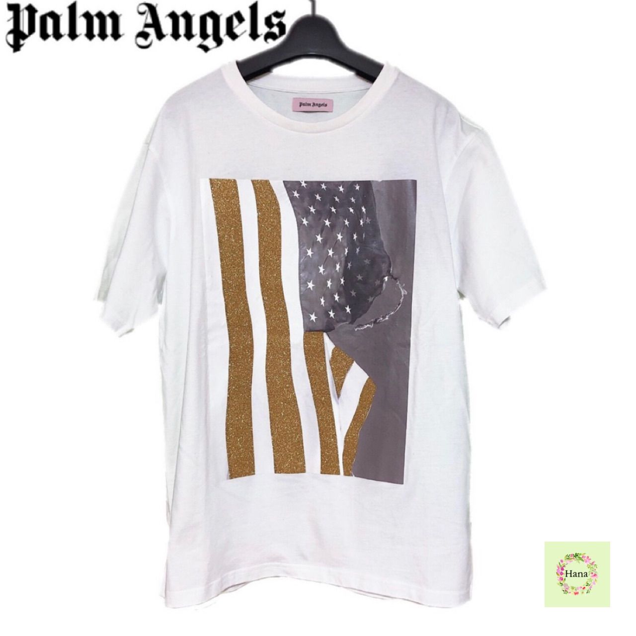 新品】Palm Angels パームエンジェルス フォトプリント グリッター Ｔ