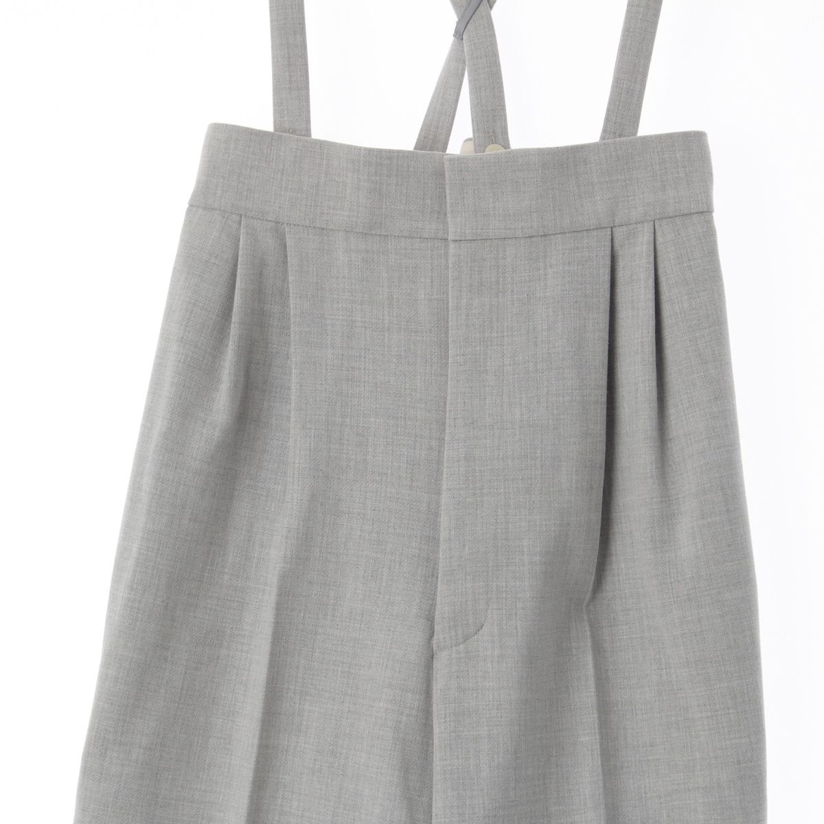 ヨリ 21AW ハイウエスト サスペンダースティック パンツ ボトムス  