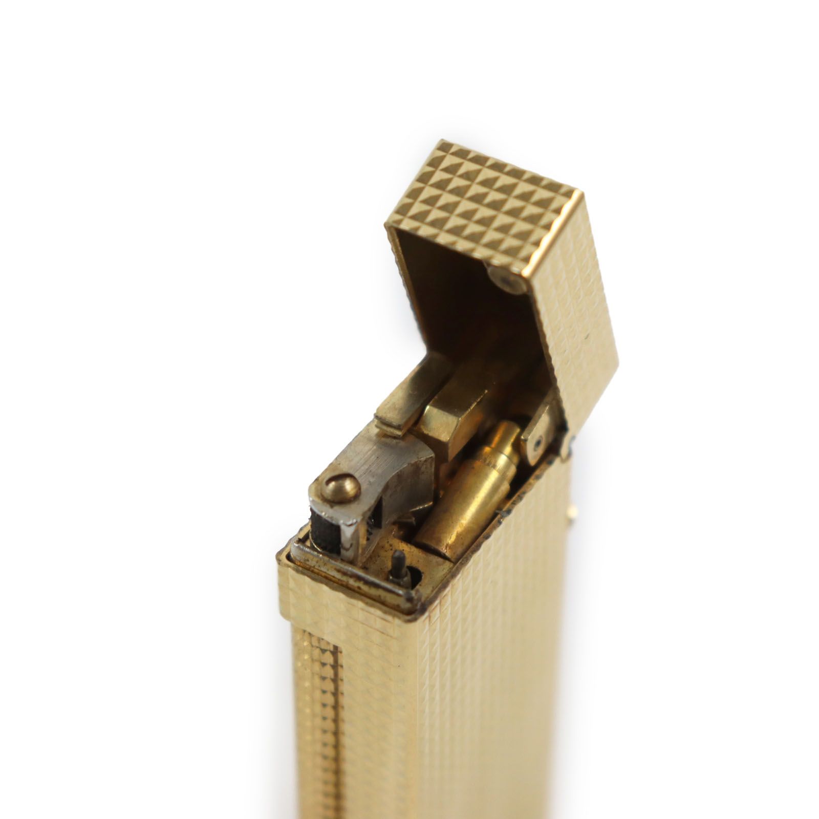 良品□Dunhill ダンヒル ダイヤモンドヘッド 総柄 スクエア ローラー式 