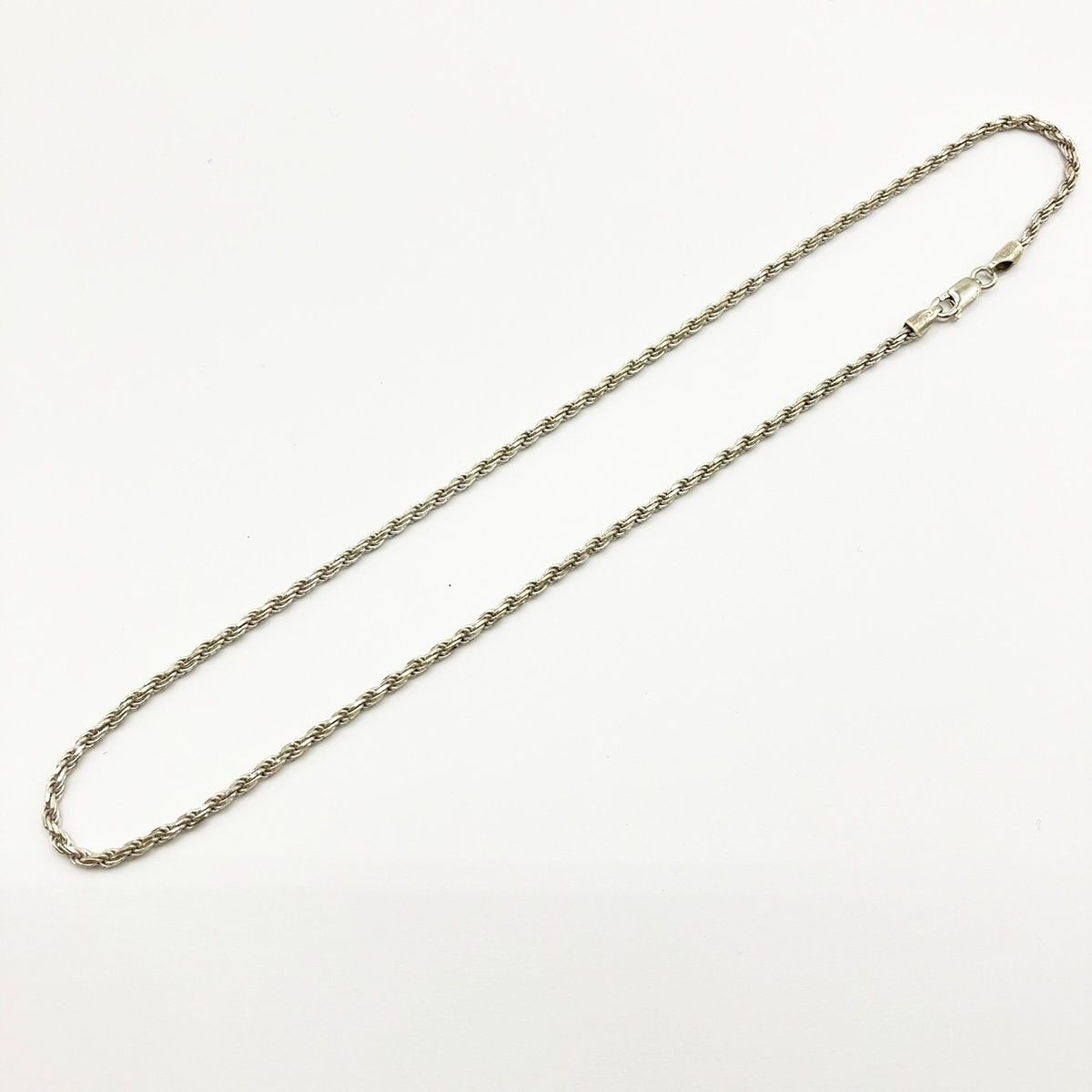 AVALANCHE 925 SILVER ロープ チェーン ネックレス 11.5g 約45cm