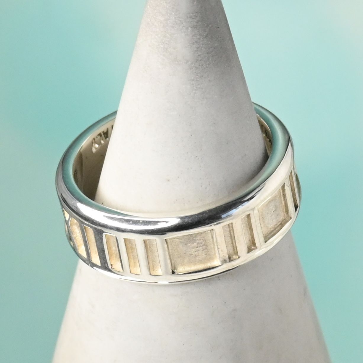 研磨済】TIFFANY＆Co. アトラス リング 8.5号 シルバー925