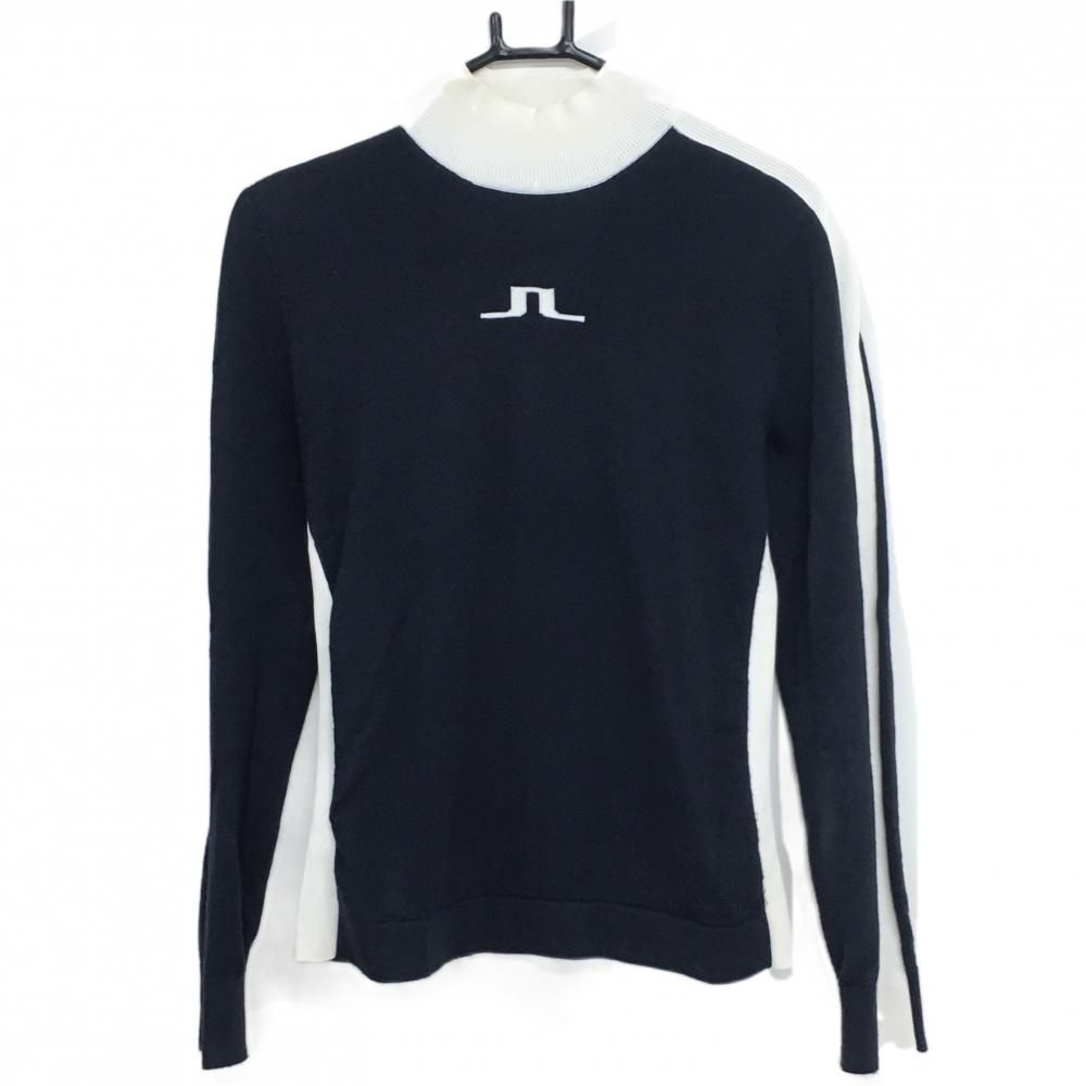 ジェイリンドバーグ ネイビー ハイネックセーター J.LINDEBERG ジェイ