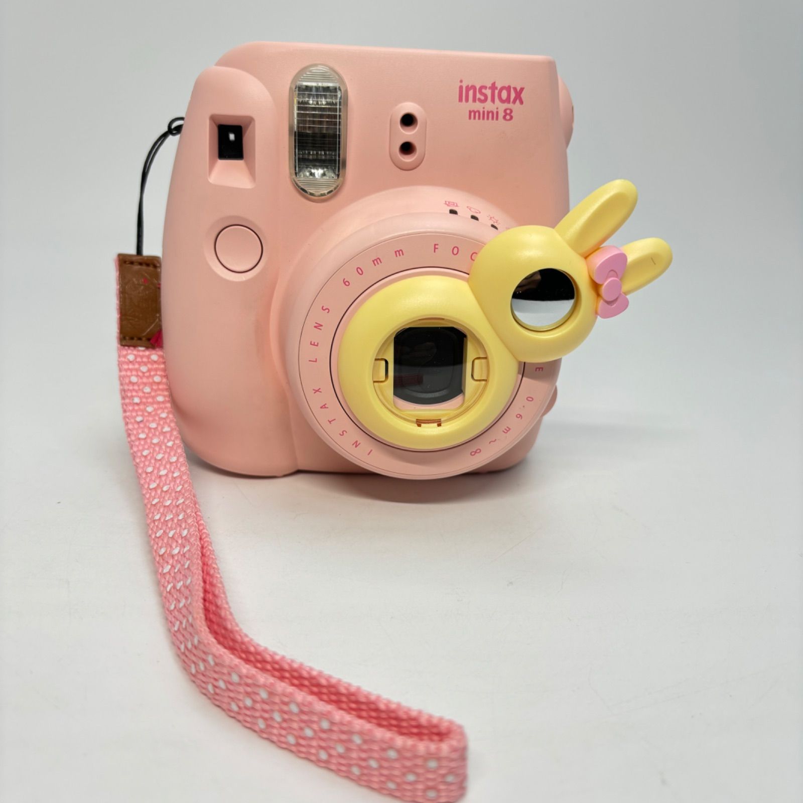 接写レンズ付き チェキ instax mini8 インスタントカメラ ピンク