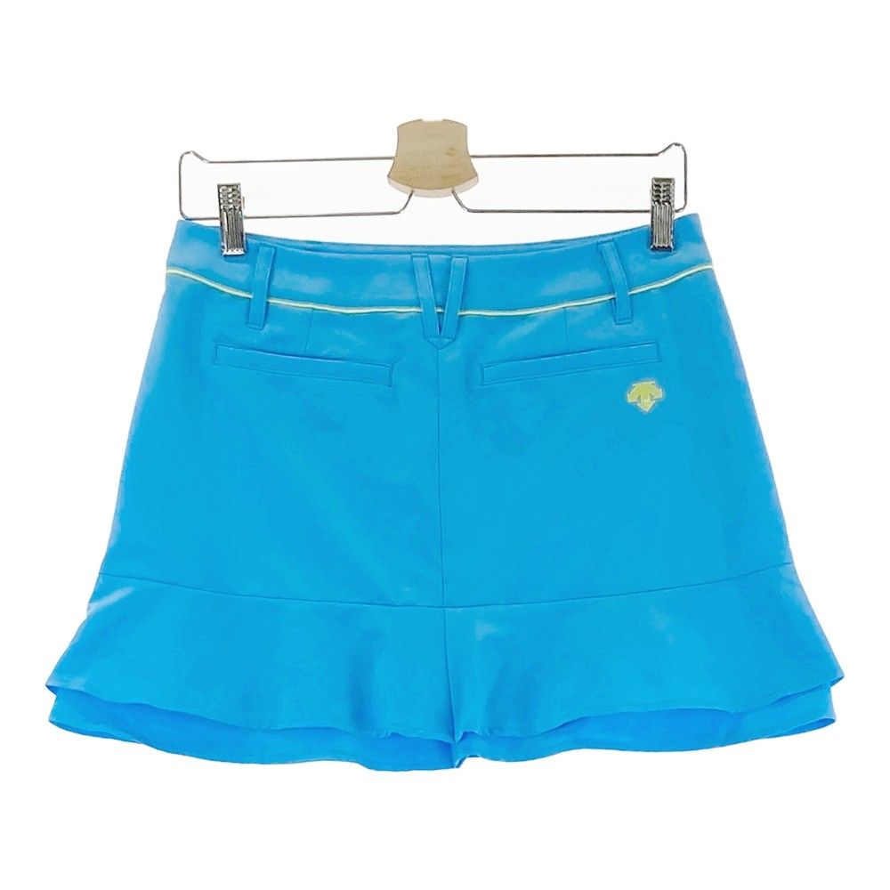 デサントゴルフ　水色スカート デサントゴルフ DESCENTE ゴルフ シャドーストライプピケ