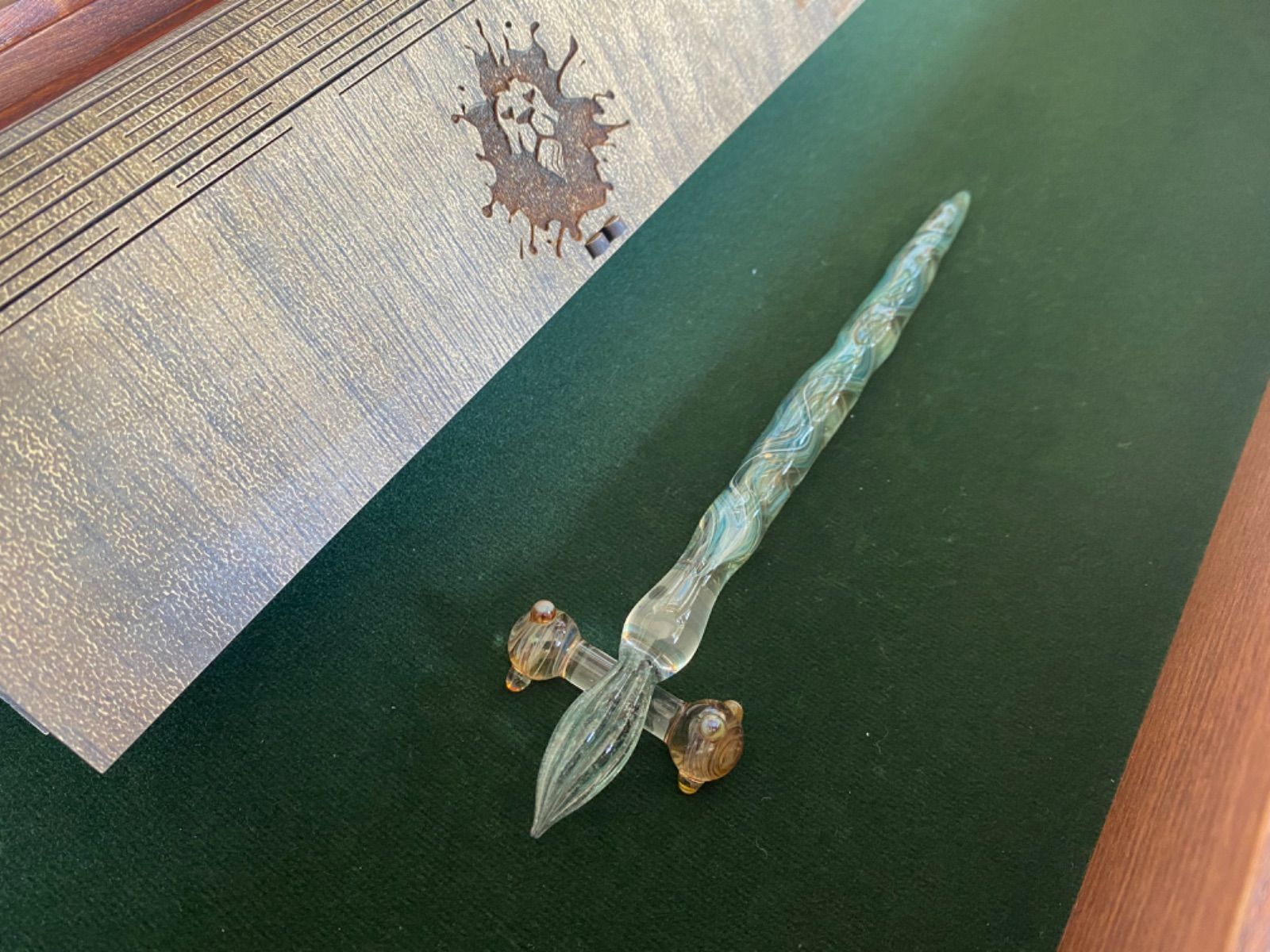 トルコ・ガラスペン】ジェリーフィッシュ（緑） トルコ・ガラスペン