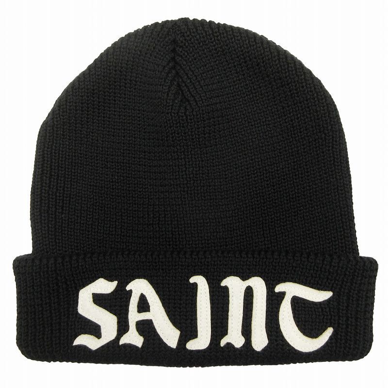 FASCINATE ファッション 美品 セントマイケル 黒ビーニーニット帽