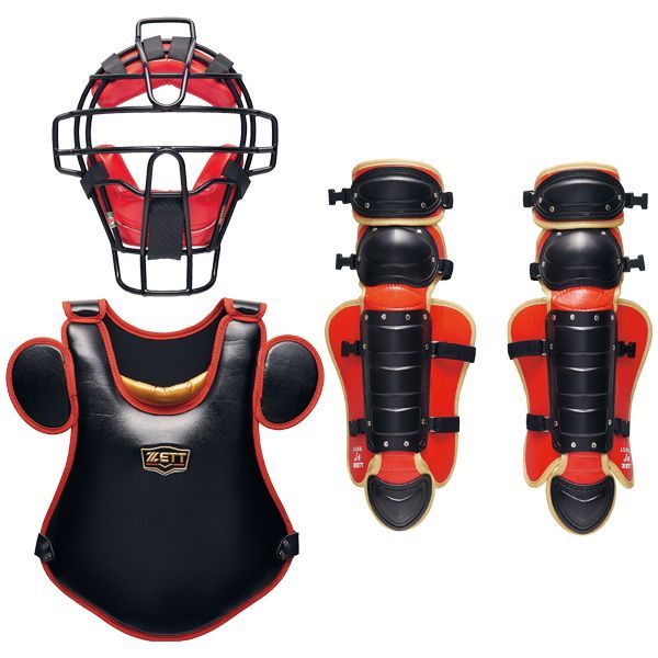 ゼット ZETT 野球 ジュニア 少年軟式用 キャッチャー防具 プロテクター 3点セット プロステイタス BLP7030CA BLL8010CA BLM8010CA 1964カラー