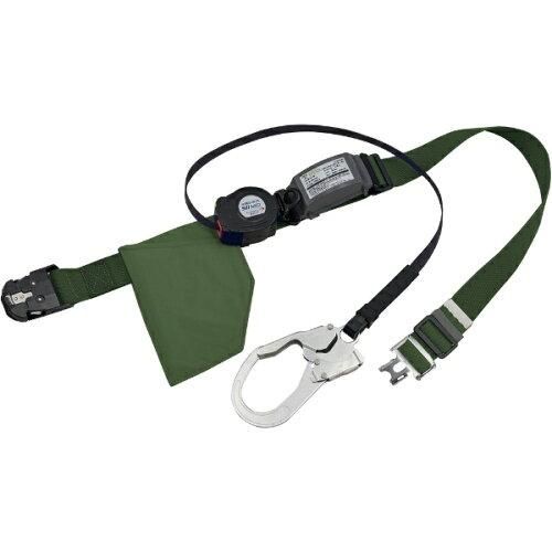 2営業日で発送 サンコー タイタン REELOCK S2NEOライト ロック装置付巻取器式胴ベルト グリーン ワンタッチバックル