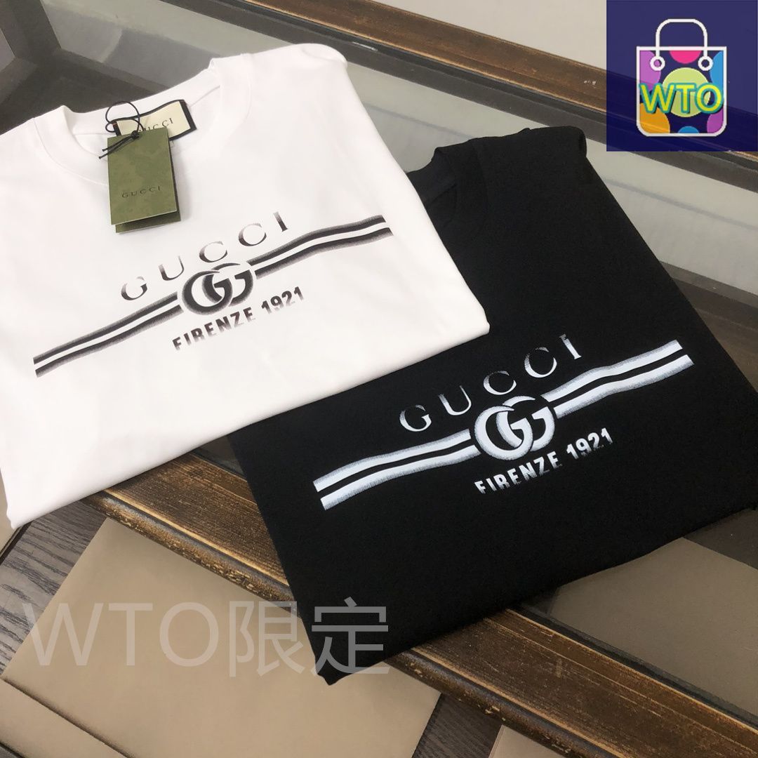 GUCCI クルーネックTシャツ - 高品質コットンで快適な着心地 -WT0輸入
