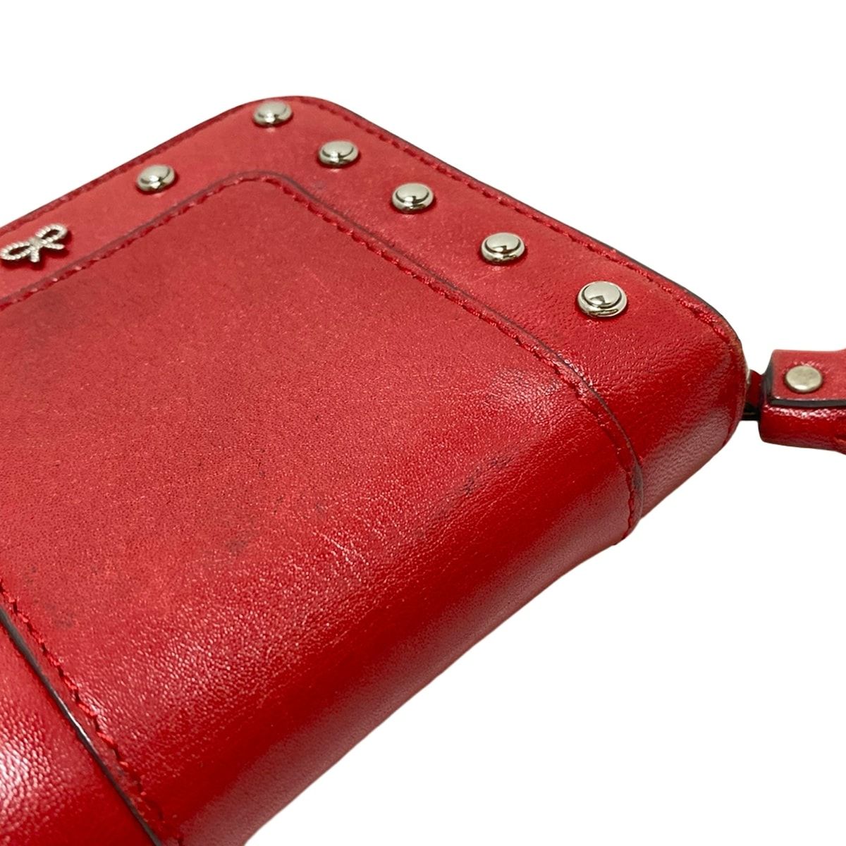 Anya Hindmarch(アニヤハインドマーチ) 2つ折り財布 - レッド