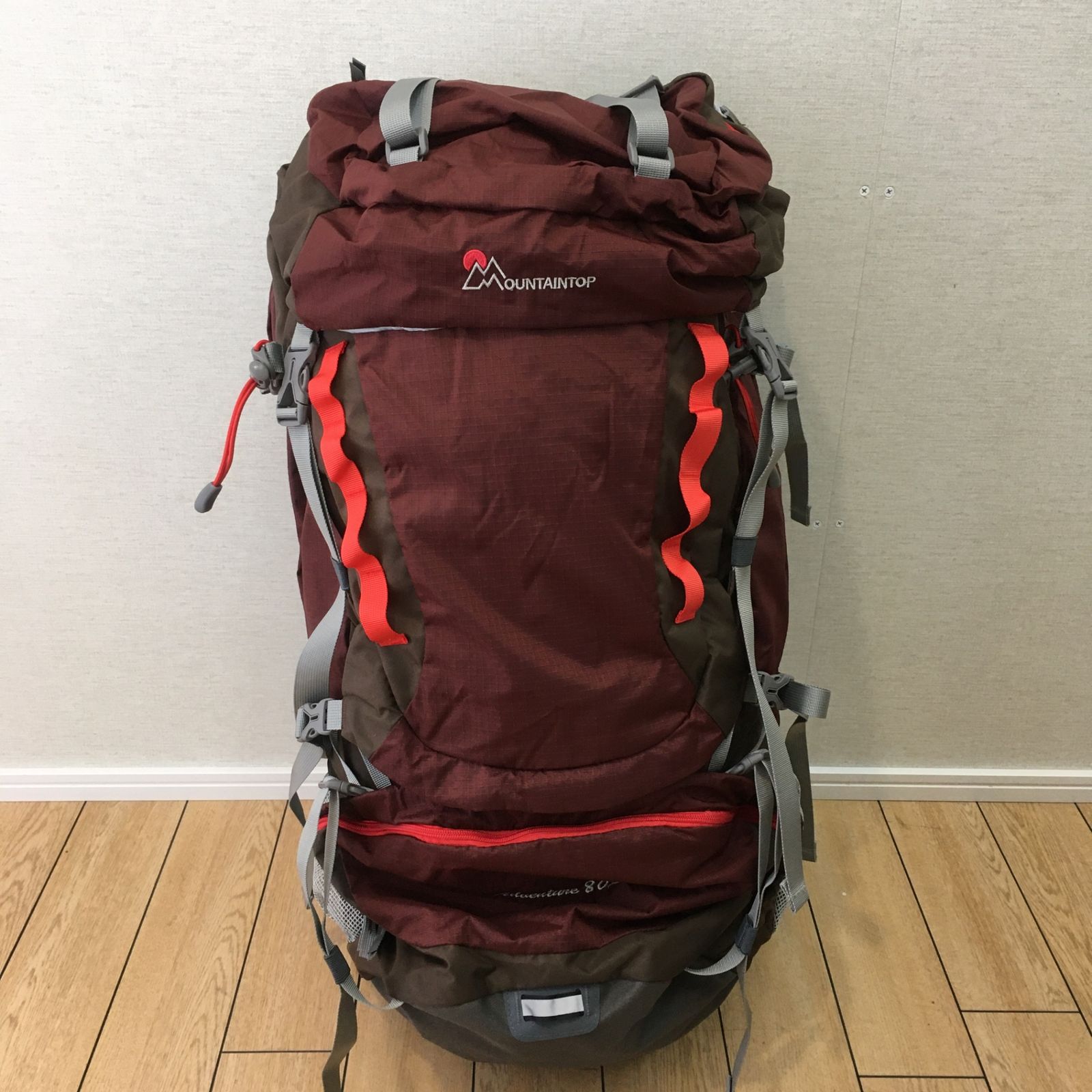 【未使用】マウンテントップ 登山バッグ バックパック 80L リュック ザック アウトドア バッグ レインカバー