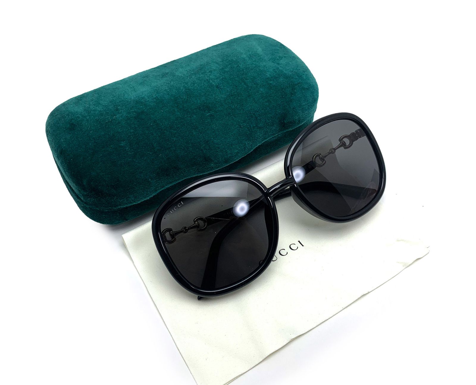 【美品】GUCCI グッチ　ホースビット　サングラス　バタフライ GUCCI グッチ ホースビット サングラス バタフライ