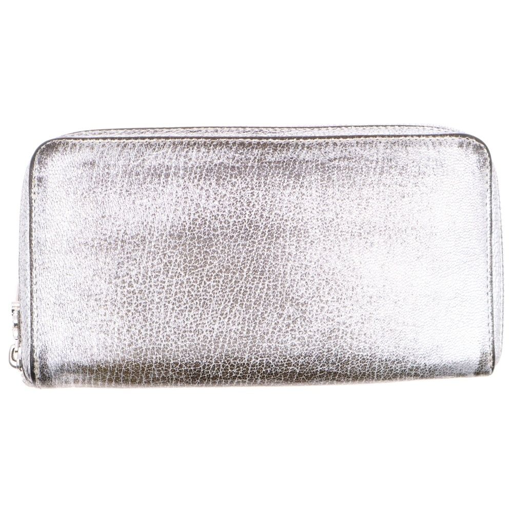 CHROME HEARTS 　クロスパッチ ラウンドジップ ウォレット 長財布 美品□CHROME HEARTS クロムハーツ REC F ZIP レザー 3