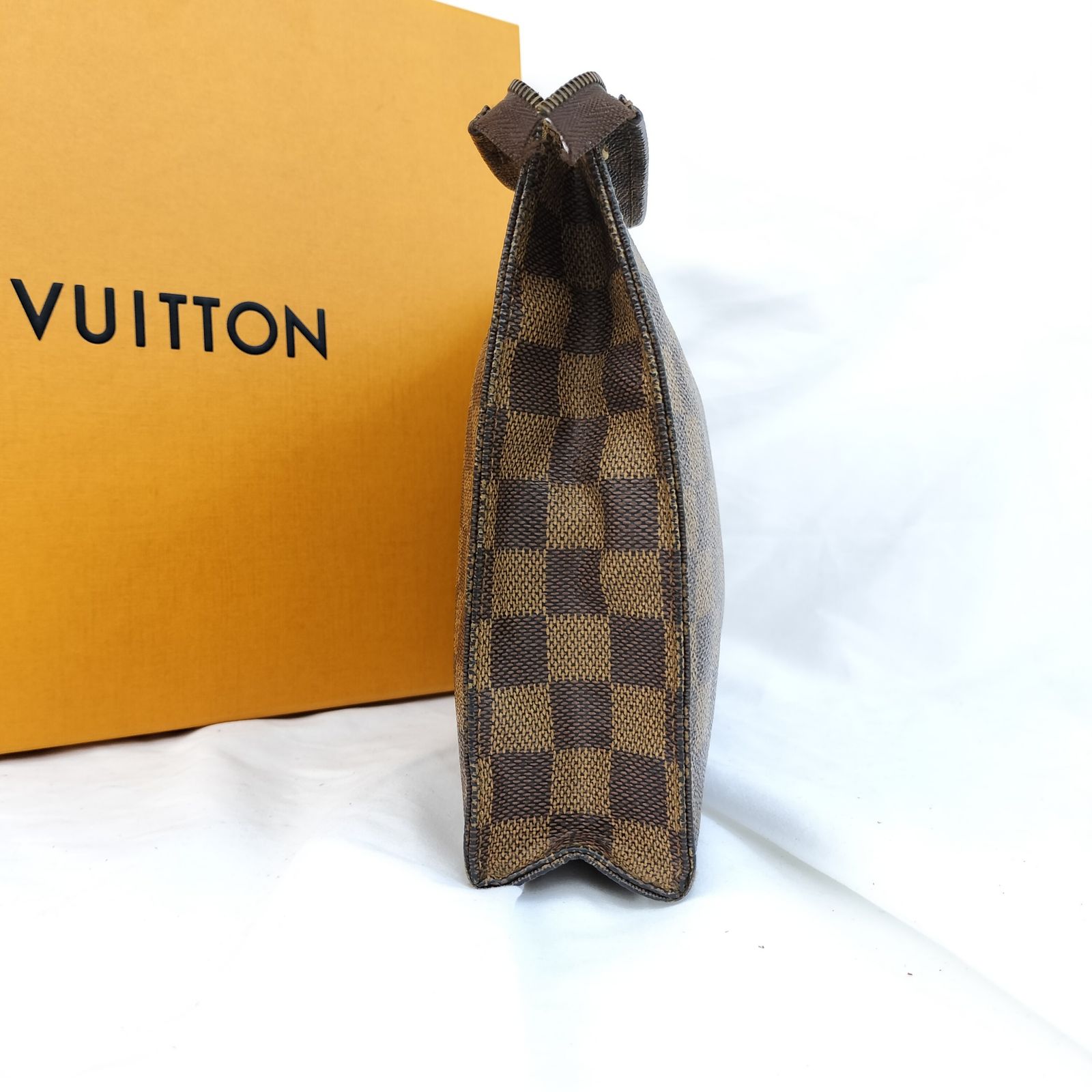 LOUIS VUITTON ルイヴィトン ポッシュトワレット25 クラッチバッグ セカンドバッグ ダミエ ブラウン - メルカリ