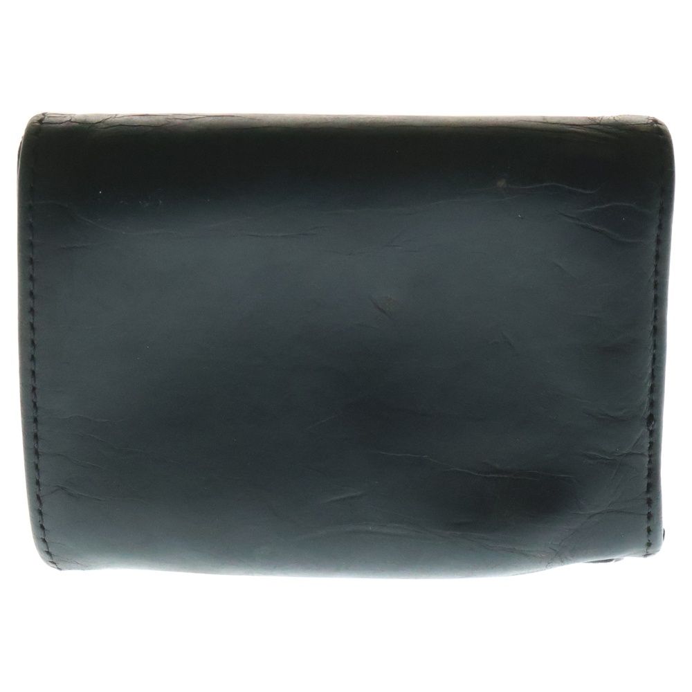 CHROME HEARTS クロムハーツ 3FOLD 3フォールド クロスボールボタン レザーウォレット 財布 ブラック BCA364
