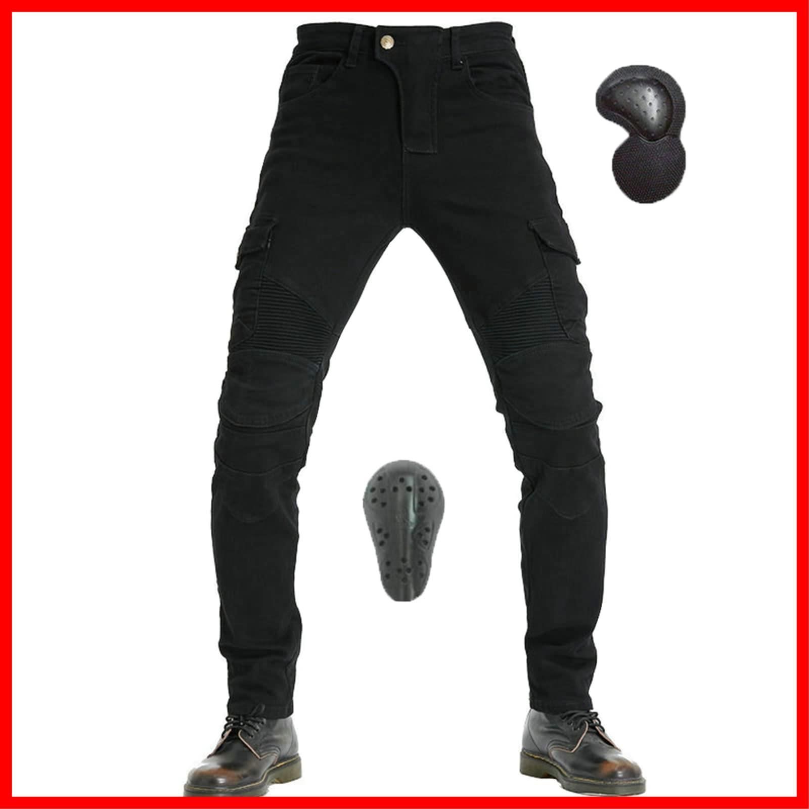 Huaming LOKIPONG バイク パンツ メンズ ライディングパンツ プロテクター付き バイクカーゴパンツ 秋冬 ライダースパンツ 耐磨 バイクズボン レーシングパンツ ストレッチ素材 春夏秋冬