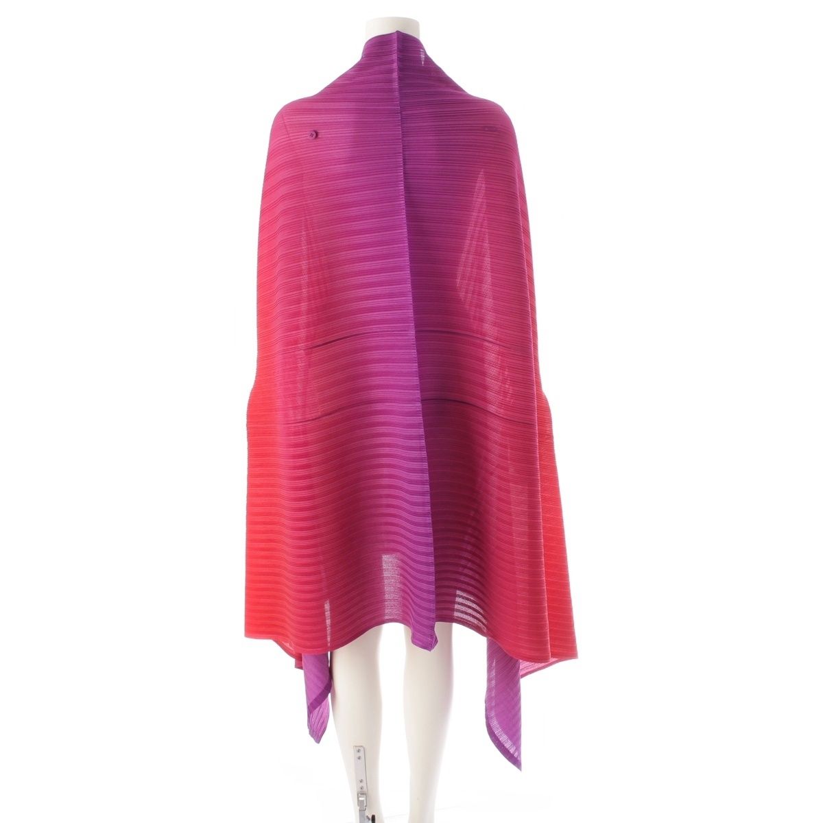 美品☆HERMES エルメス ロカバール カシミア混 ウールポンチョ ケープ