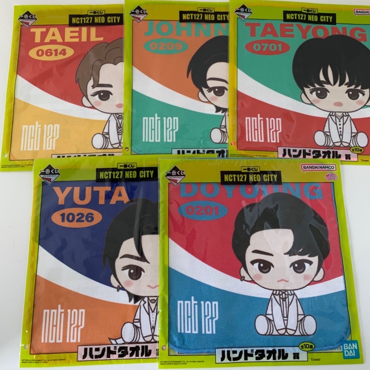 NCT127 一番くじ  Neo city  ハンドタオル　タオル　全部セット NCT127 一番くじ NEO CITY ハンドタオル賞 全10種 セット