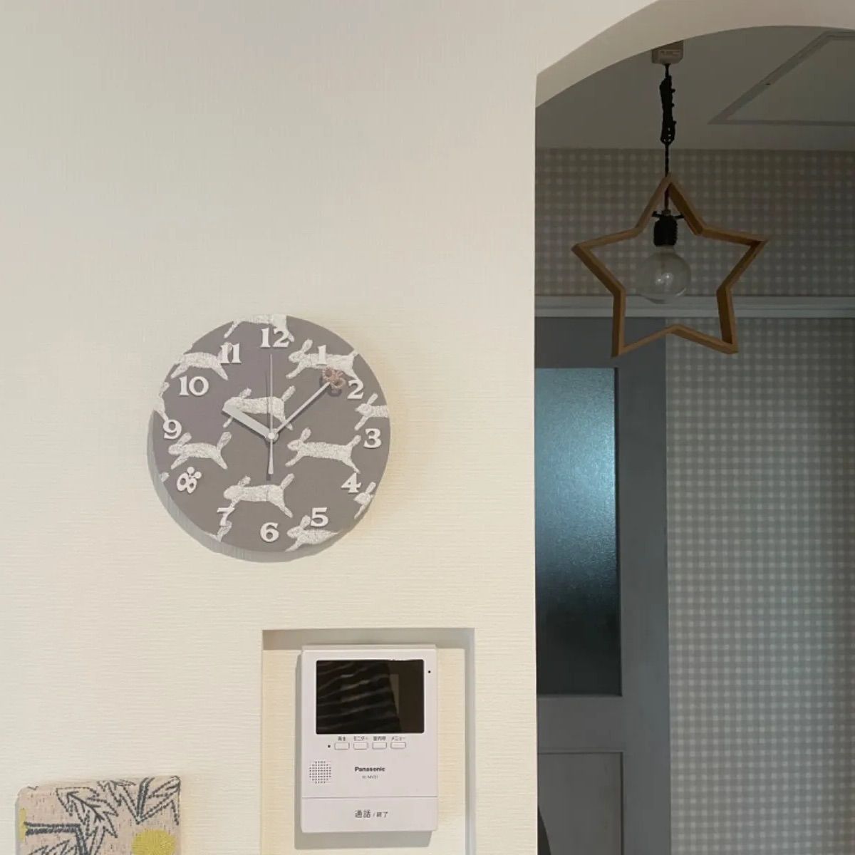 ミナペルホネン タンバリン（white）壁掛け時計 mina perhonen - minä