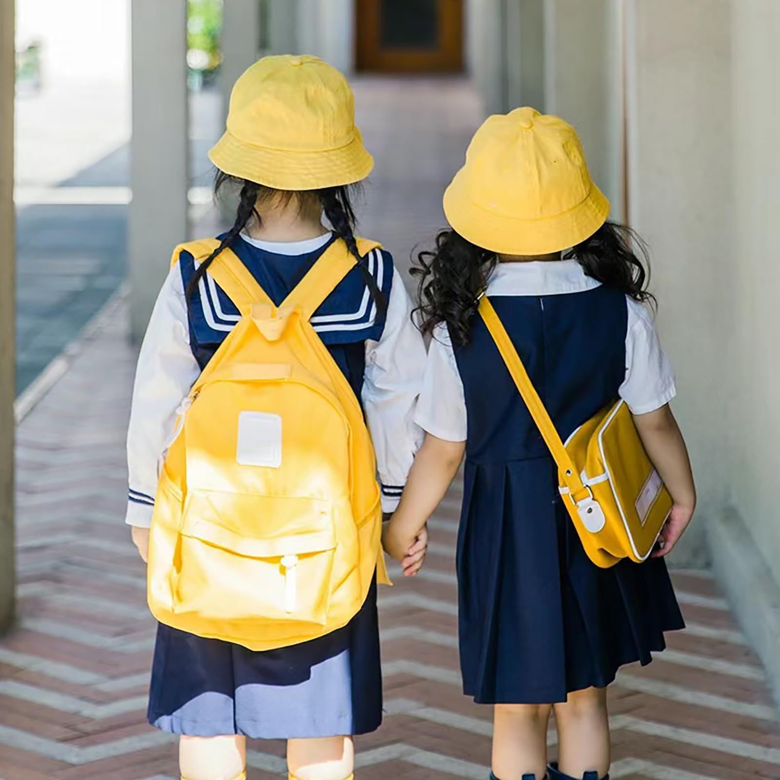 中古】シャー SCHA ハット 帽子 S 黄 イエロー系 無地 レディース  