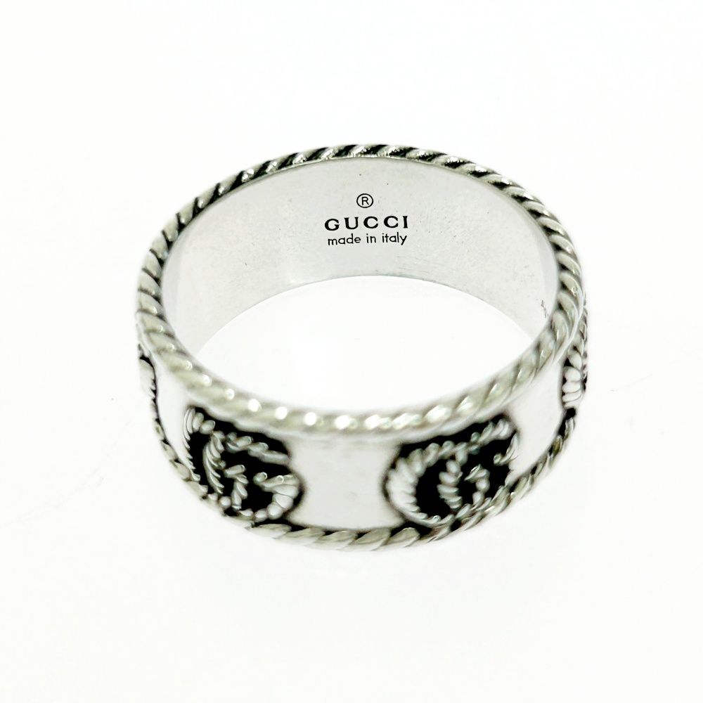 GUCCI ツイストトーションダブルG リング シルバー 中古・古着通販】GUCCI (グッチ) ツイストトーションダブルG