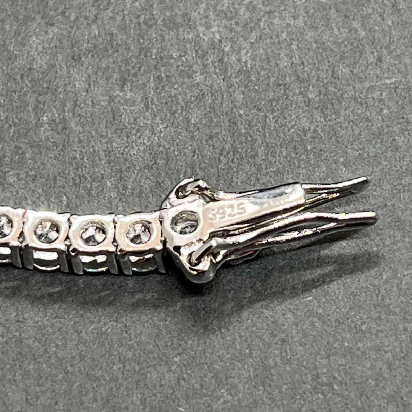 シルバー925 テニスチェーン テニスネックレス 18インチ3mm ジルコニア