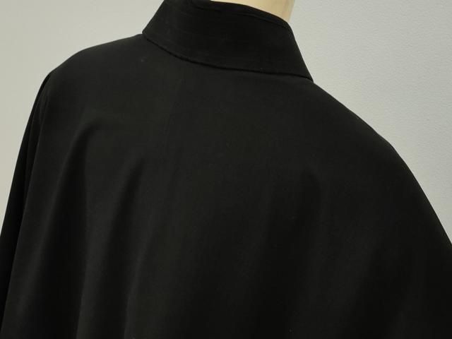 平和屋本店□希少 男性 トンビコート 和装コート 黒地 逸品 