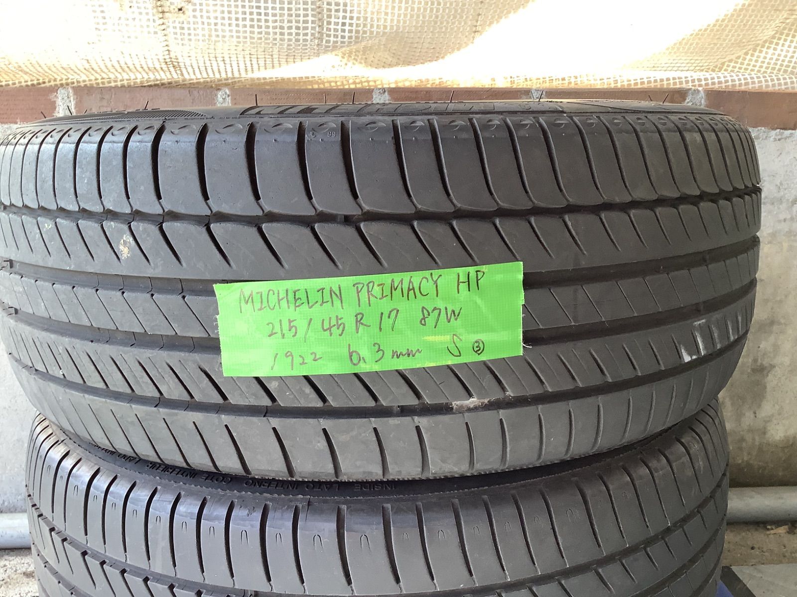送料込み］ 215/45R17 87W 2022年製 MICHELIN PRIMACY HP ミシュラン 