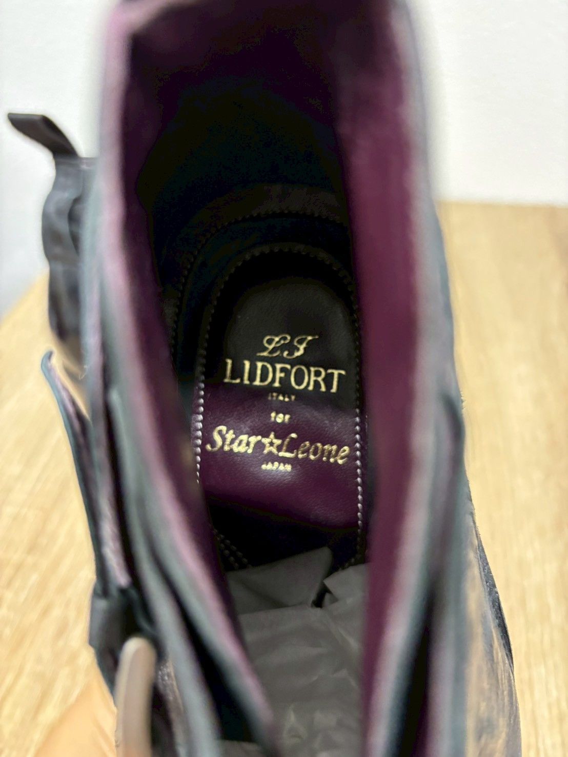 送料無料! Lidfort × Star Leone リドフォルト スターリオーネ CANGURO カンガルーレザー ブーツ 41 イタリア製