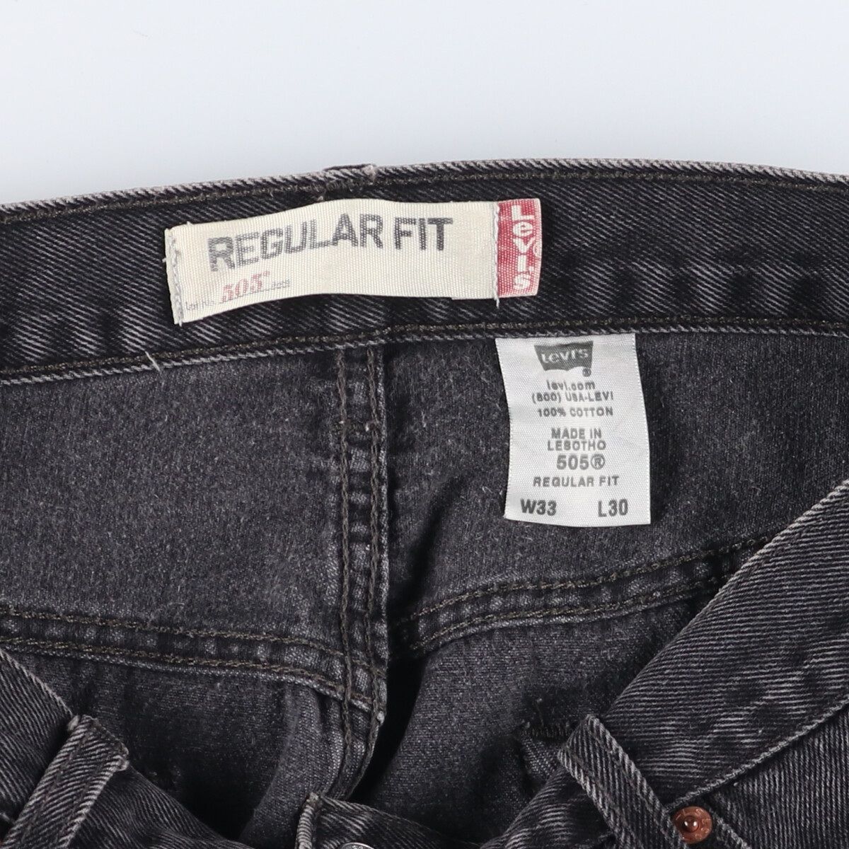 00s レソト製　リーバイス505 ブラックジーンズ　W32 00s レソト製 リーバイス505 ブラックジーンズ W32 古着 00s Levi\u0027s