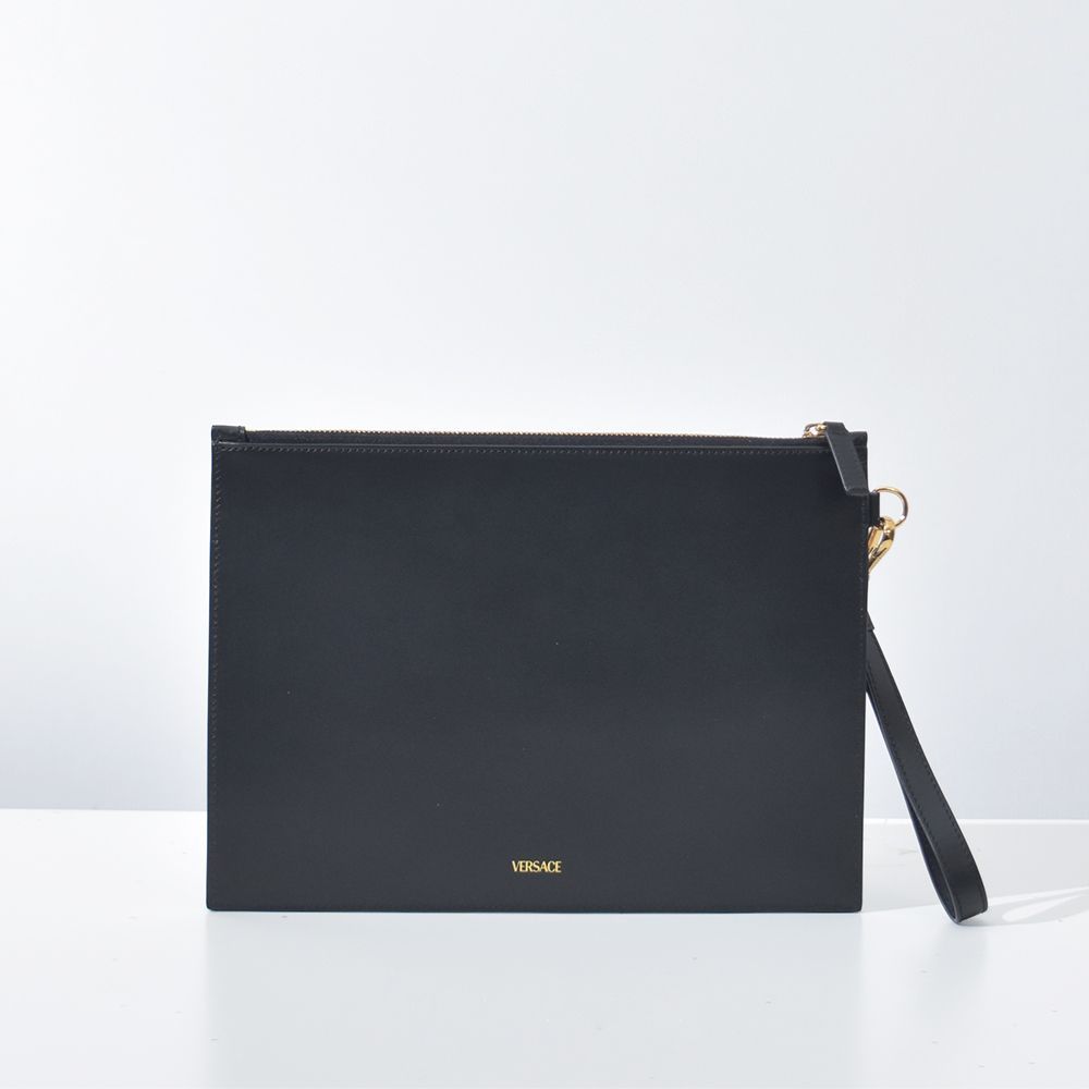 ★人気★VERSACE(ヴェルサーチ)メドゥーサ クラッチバッグ ヴェルサーチ クラッチバッグ メデューサ ラージ 本革 メンズ
