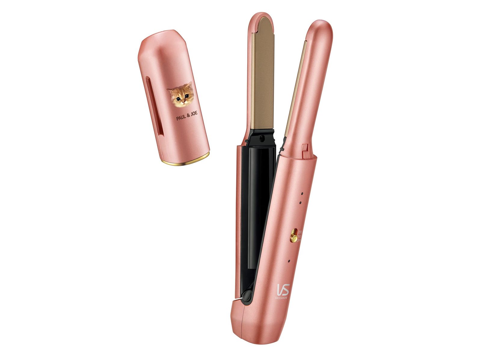 ヴィダル サスーン ヘアアイロン コードレス ストレートアイロン ポール&ジョー コラボ USB 充電式 海外対応 ピンク VSI-1031/PJ [1)コードレス ピンク]