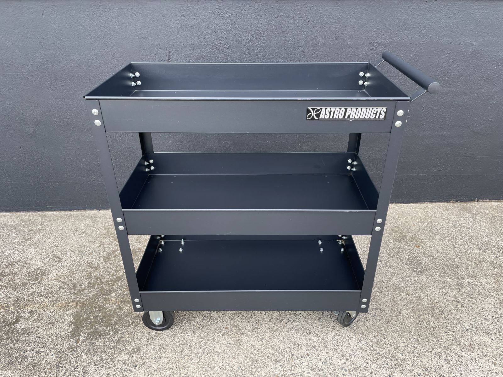 アストロプロダクツ ツールワゴン 3段 ブラック TW848