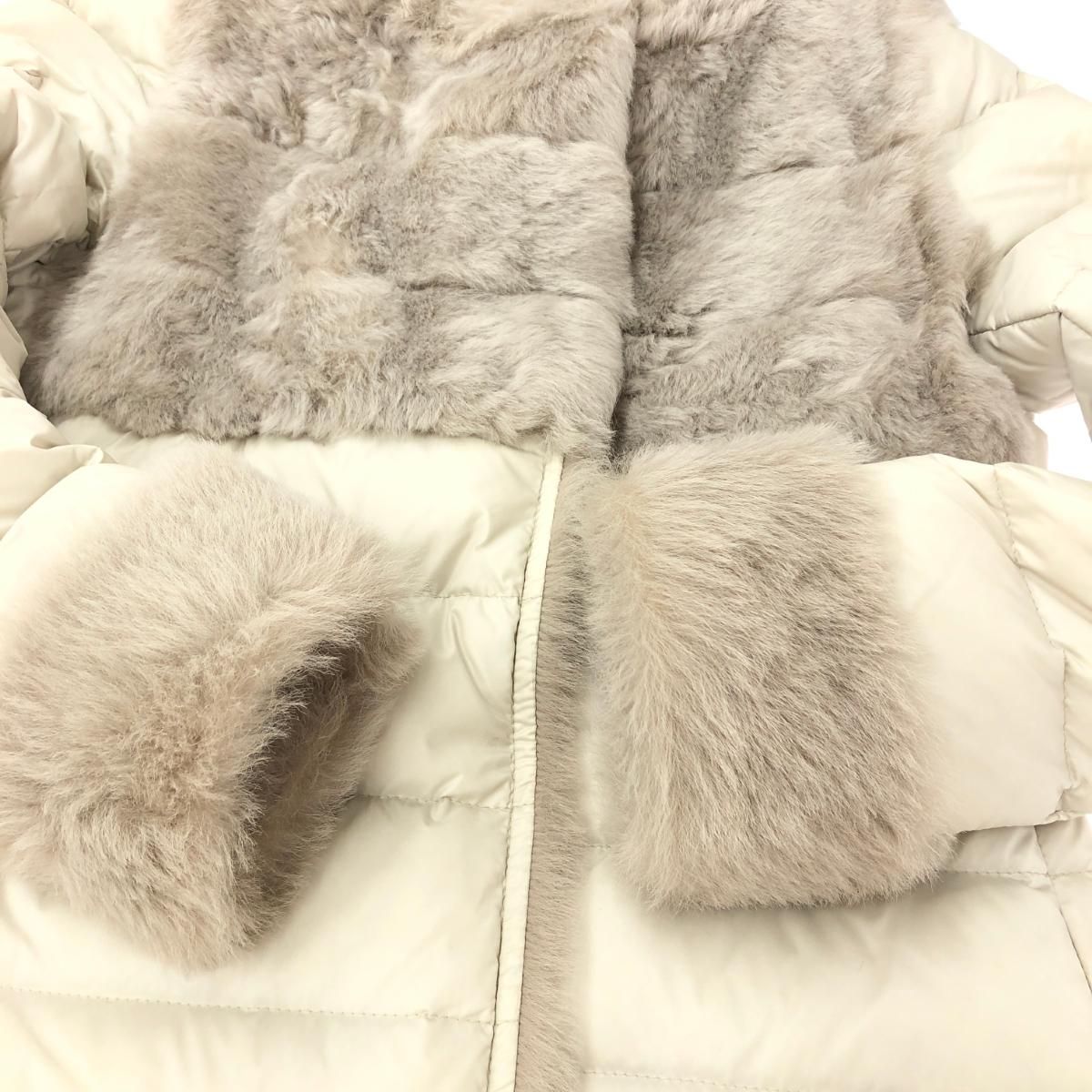 EMMETI エンメティ ダウンコート サイズ:38 ホワイトベージュ  