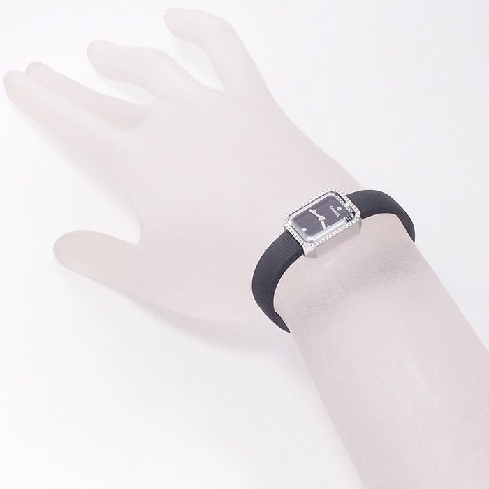 H2434 シャネル(CHANEL) プルミエール ミニ ベゼルダイヤ 中古品