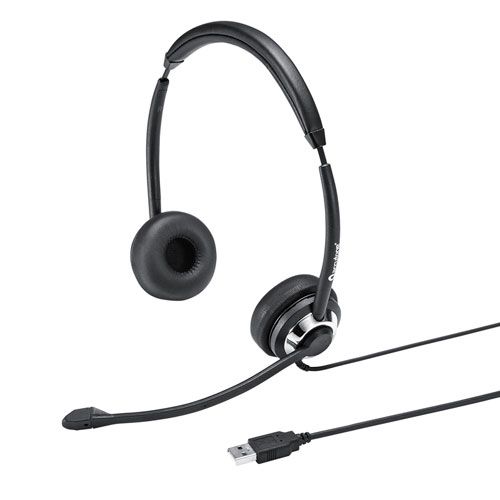 サンワサプライ USBヘッドセット MM-HSU20BK