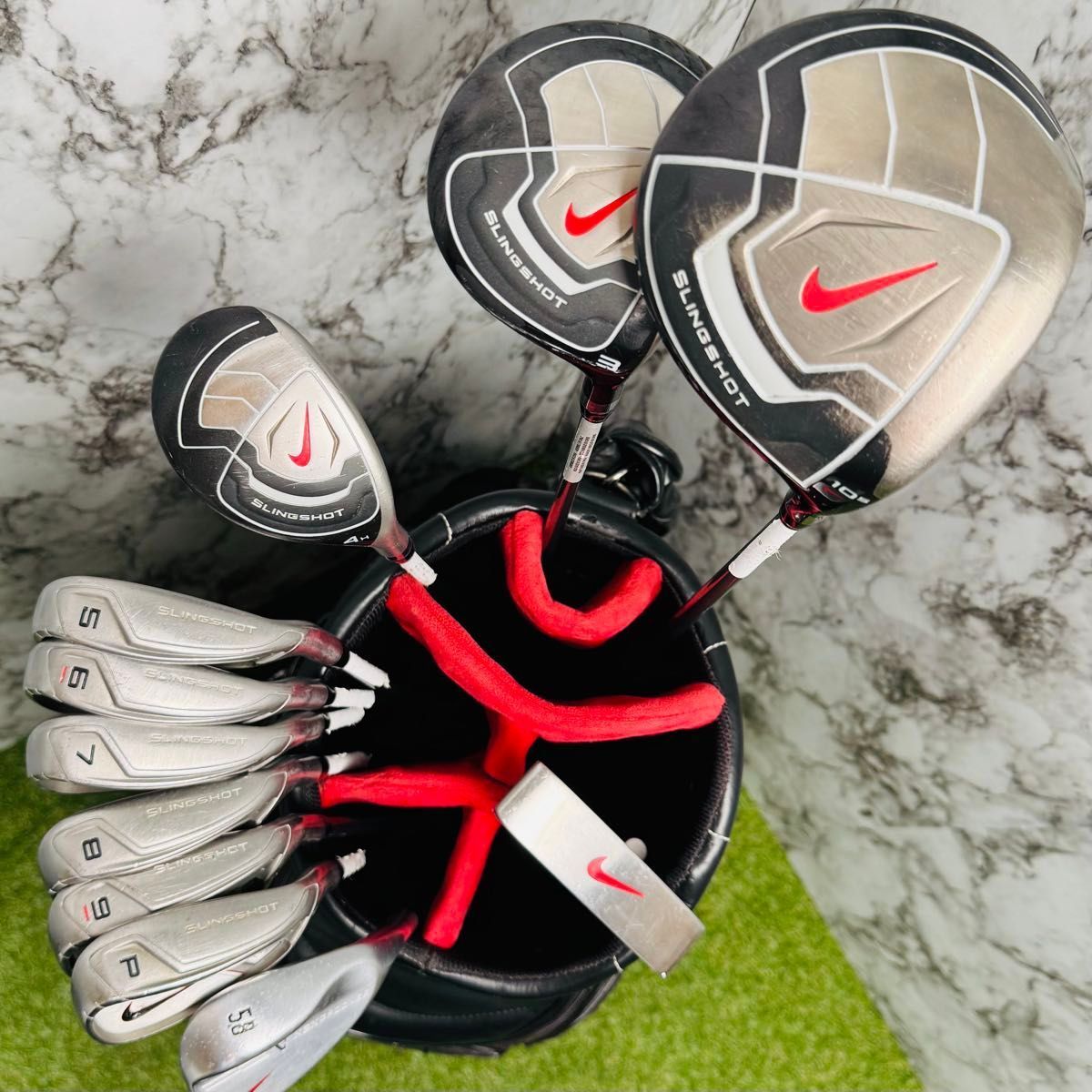 1.ナイキ　スリングショット　ゴルフクラブ　メンズセット　FLEX UNI 1.ナイキ スリングショット ゴルフクラブ メンズセット FLEX UNI 良品