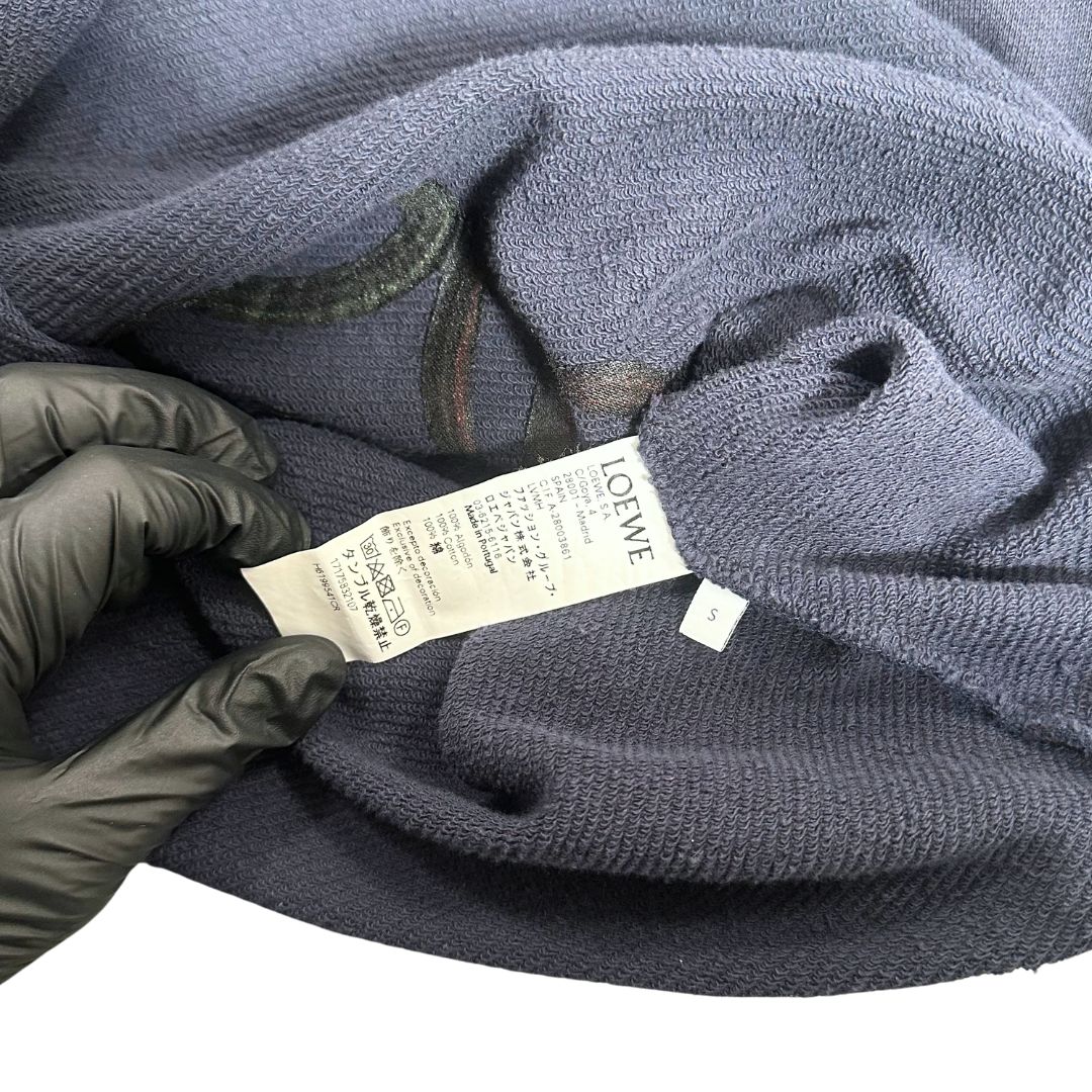 中古品】Loewe アナグラム マルチカラー トレーナー 刺繍