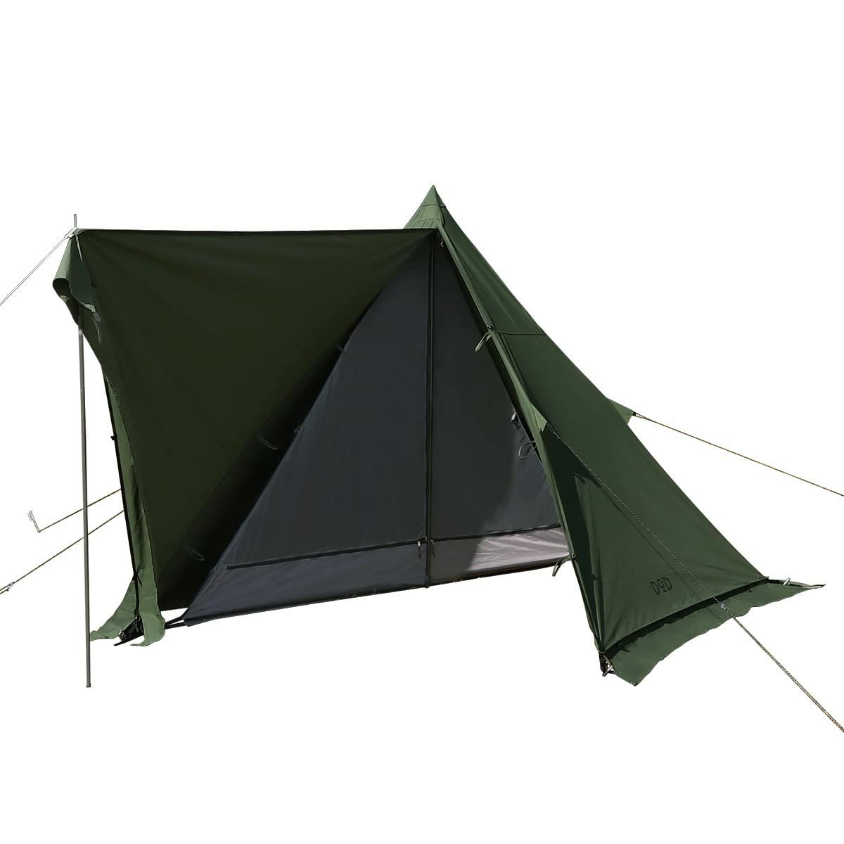 1人用 火の粉に強い TC ムシャテント 素材の ソロテント DOD ディーオーディー T1-819-TN|BK|KH