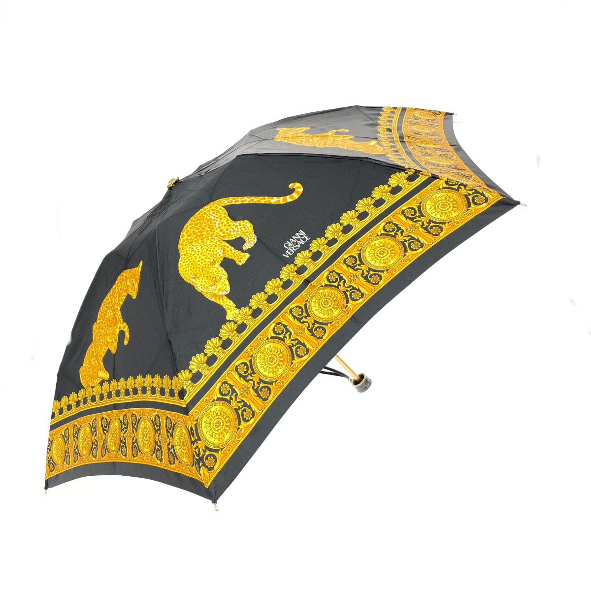 Gianni Versace ジャンニヴェルサーチ 折り畳み傘 ブラック