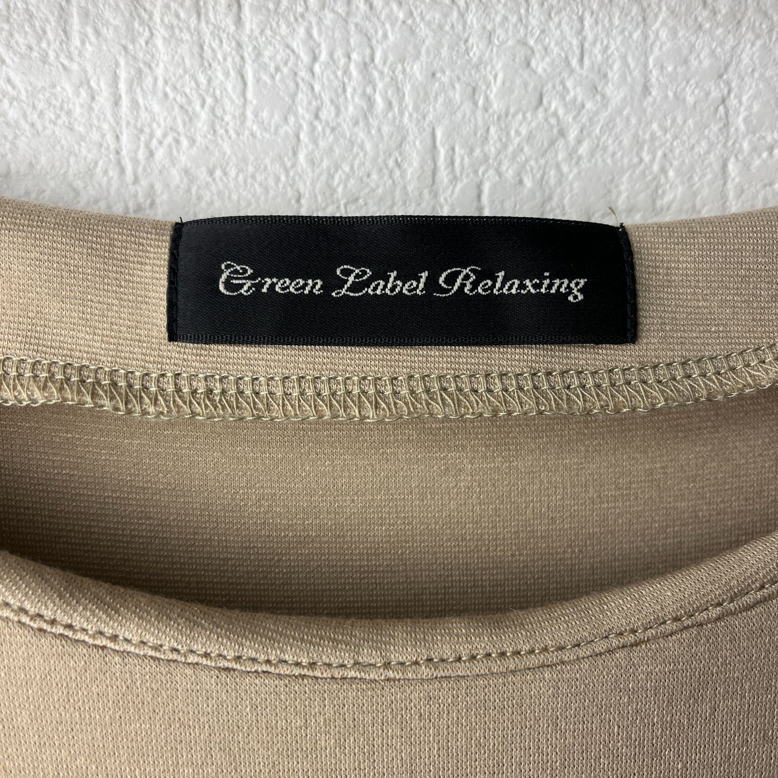 green label relaxing グリーンレーベルリラクシング UNITED ARROWS ユナイテッドアローズ ワンピース 8分袖 ビジュー  フォーマル レディース ベージュ / 36